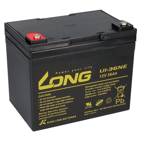 Long VRLA Battery ลอง แบตเตอรี่ แบตแห้ง U1-36NE